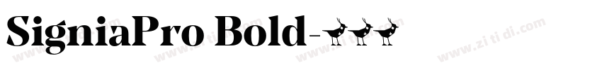 SigniaPro Bold字体转换
